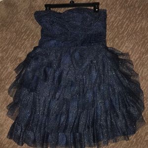 Beautiful blue formal dress with sparkle detail